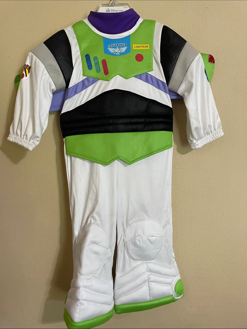 Disney Baby Buzz Lightyear Space Ranger Costume - Size 2 Years - Picture 1 of 8